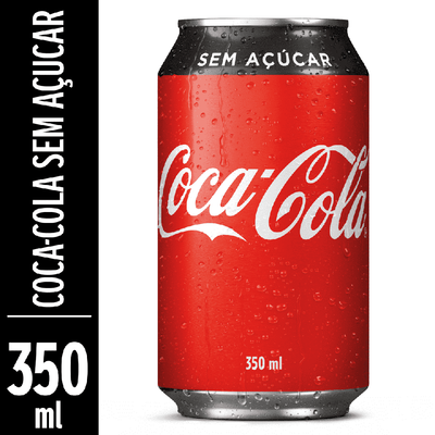 Coca Cola lata Zero 350 ml un