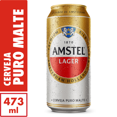Amstel latão 473 ml un