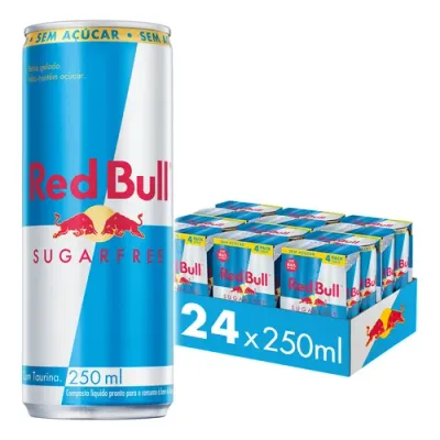 Fardo Red Bull Sugar Free s/açucar 250 ml c/24